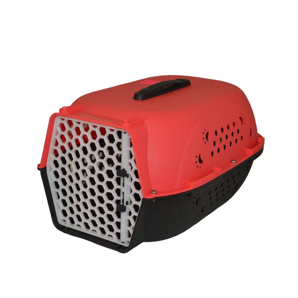 Plastic cat and dog transport cage 