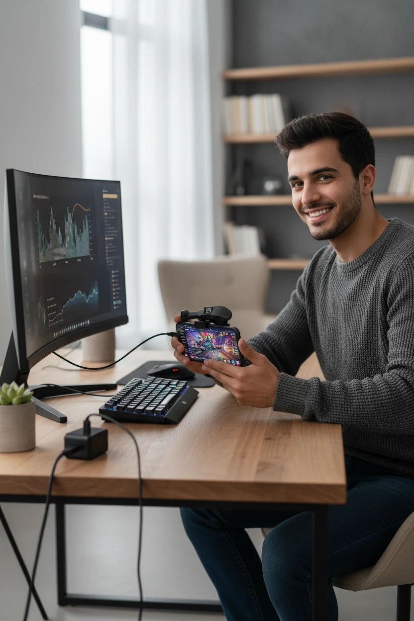 جهاز النقر التلقائي لشاشة الهاتف USB بمحاكاة اللمس الذكي - آنية المنزل الراقي