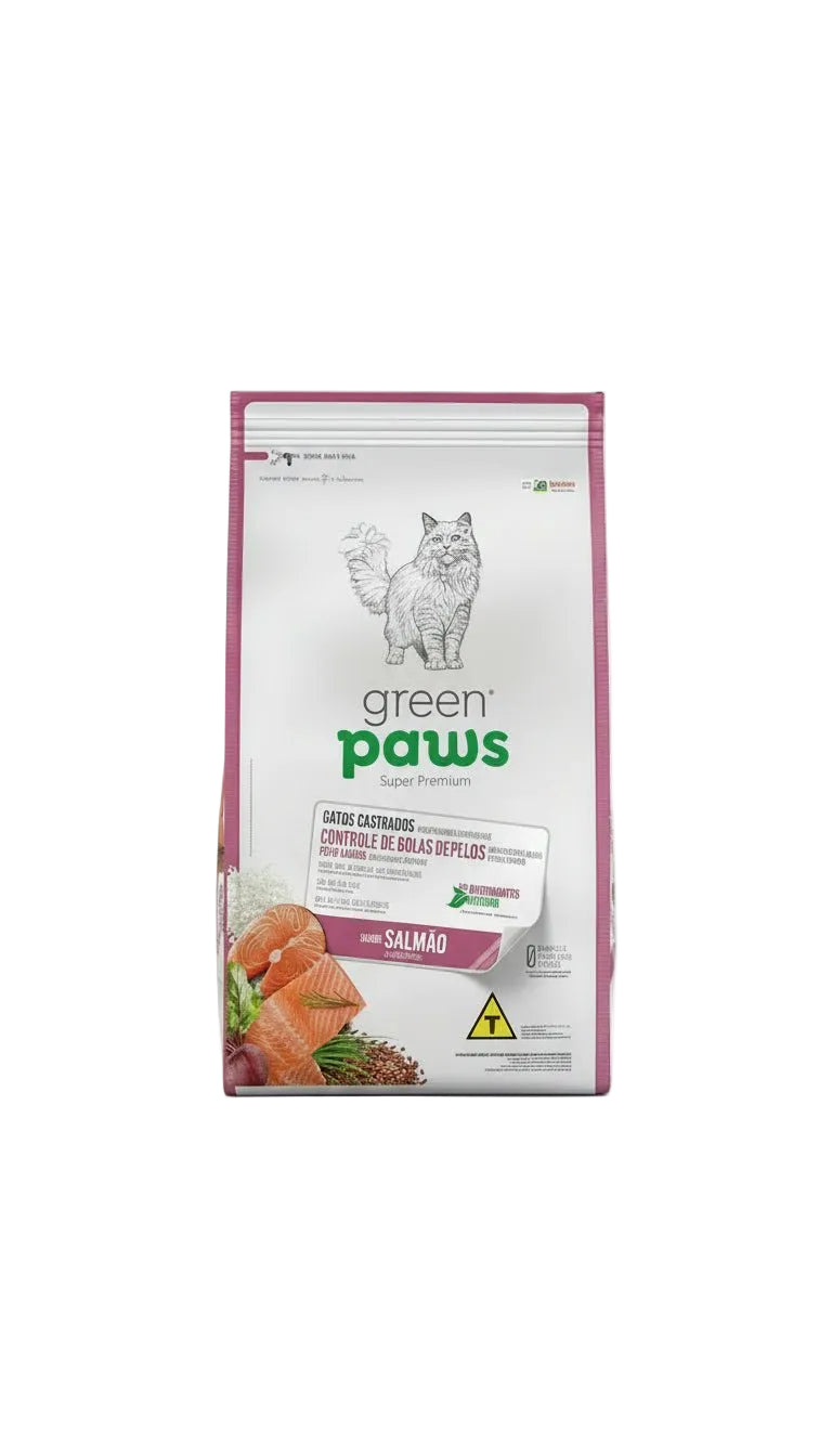 green paws طعام قطط منزلي فاخر يدعم الصحة واللمعان اليومي للفرو من