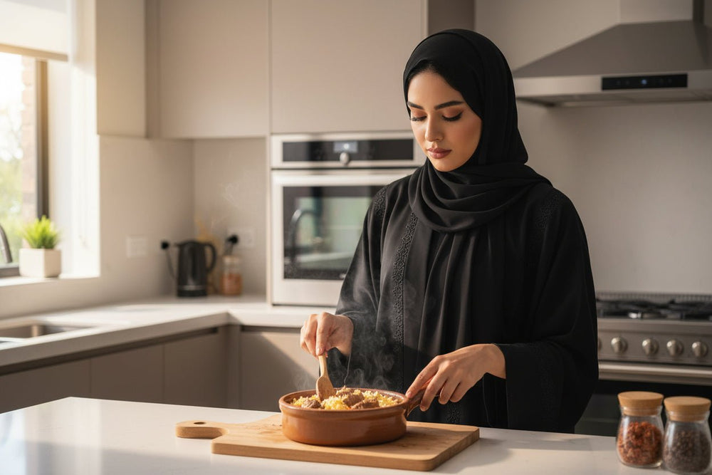مقلاة عميقة صغيرة من الفخار بمقبض 16 سم