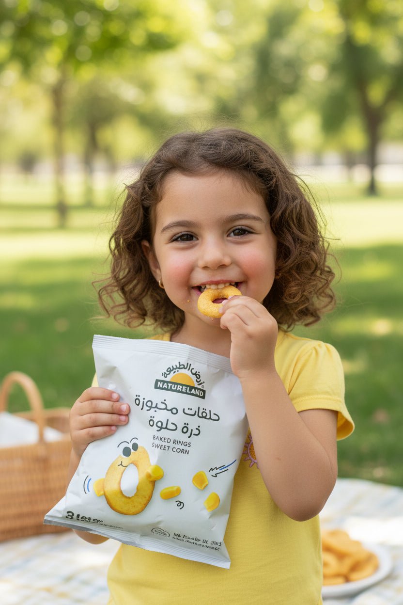 حلقات مخبوزة ذرة حلوة عضوية 12 جم أرض الطبيعة - آنية المنزل الراقي