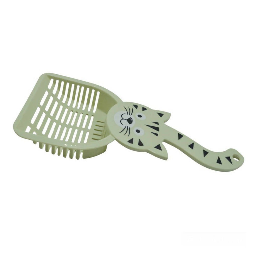 Plastic scoop for cat and pet litter 