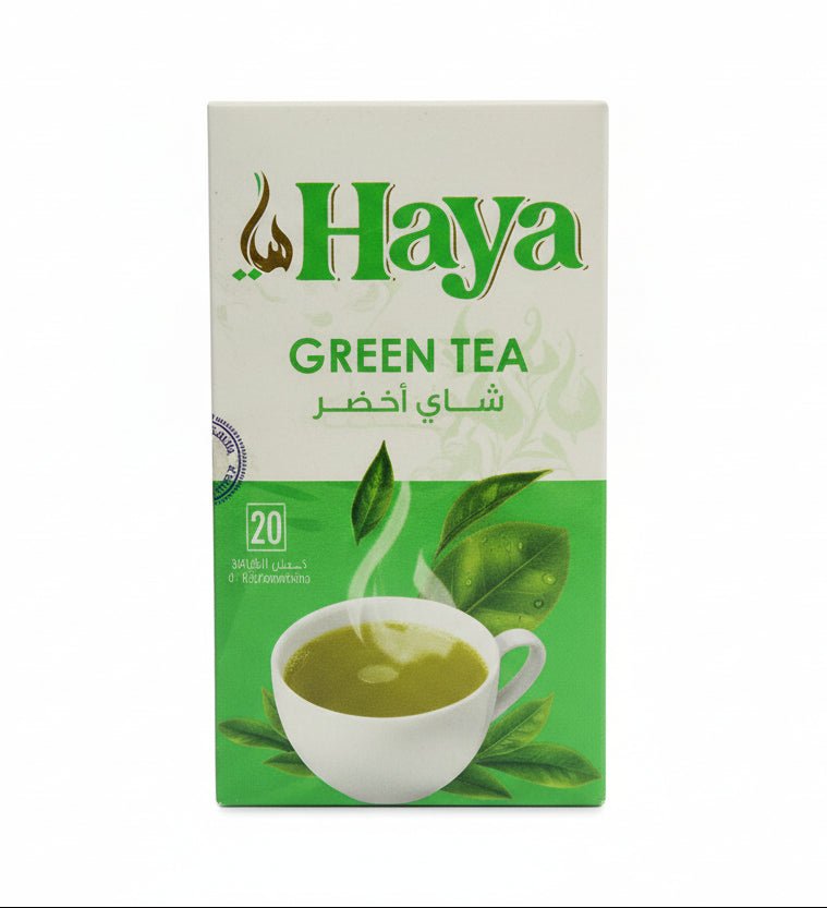 شاي هيا الأخضر لدعم الصحة العامة وإدارة الوزن 20 كيس