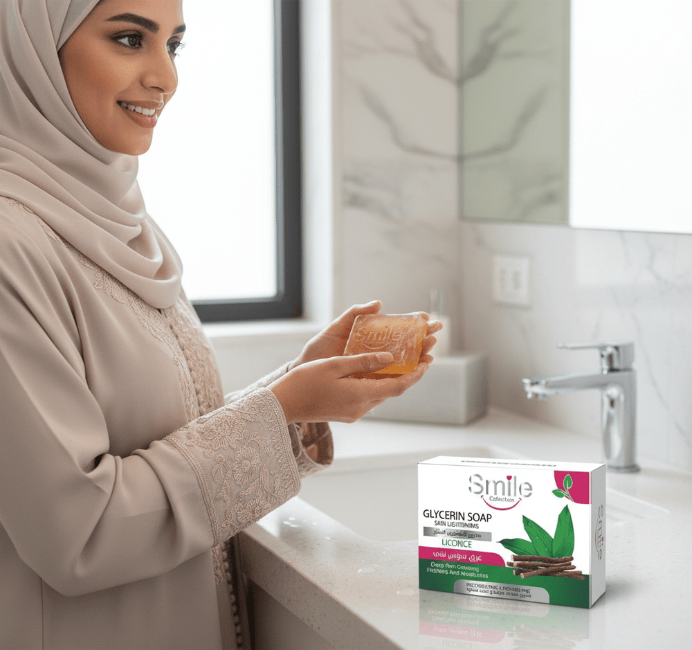سمايل صابون الجلسيرين المفتح بعرق السوس 100 جم