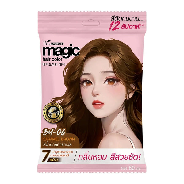 كريم تلوين الشعر بيو وومان ماجيك بني كراميل