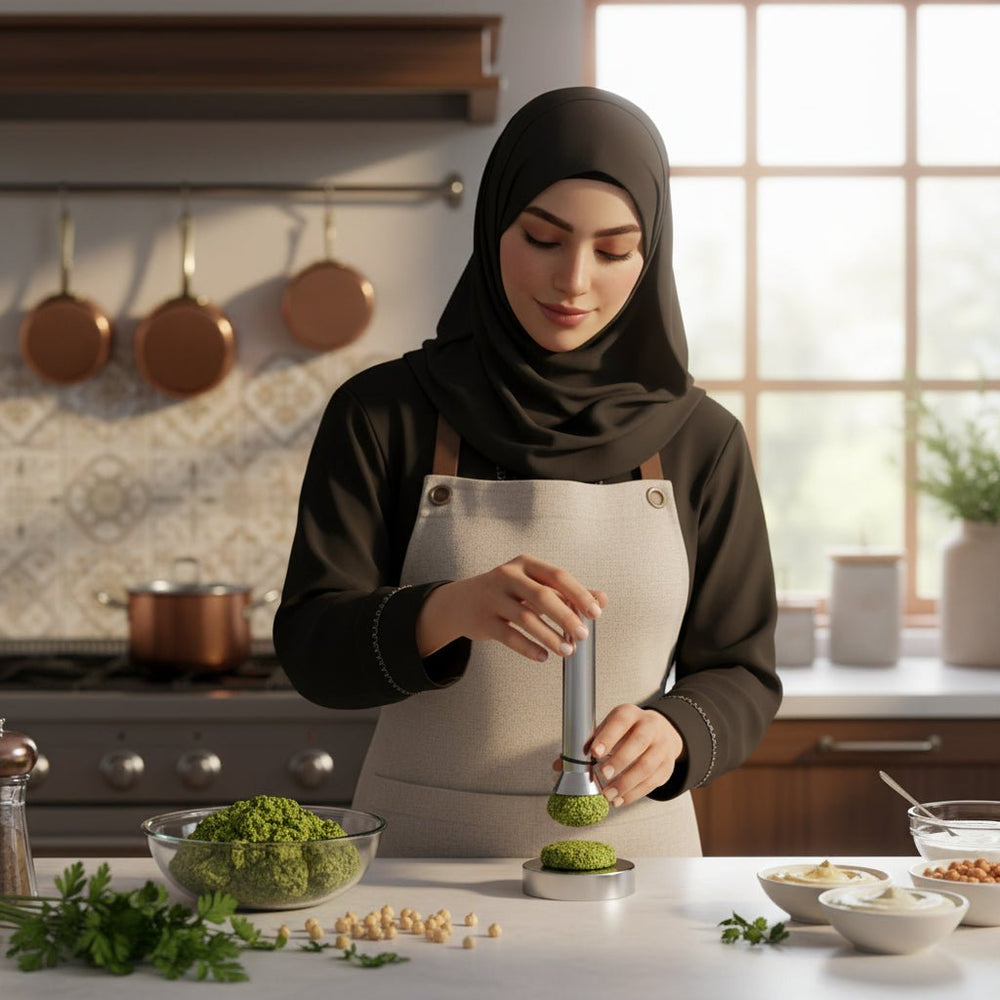 قالب تشكيل الفلافل اليدوي ستانلس ستيل