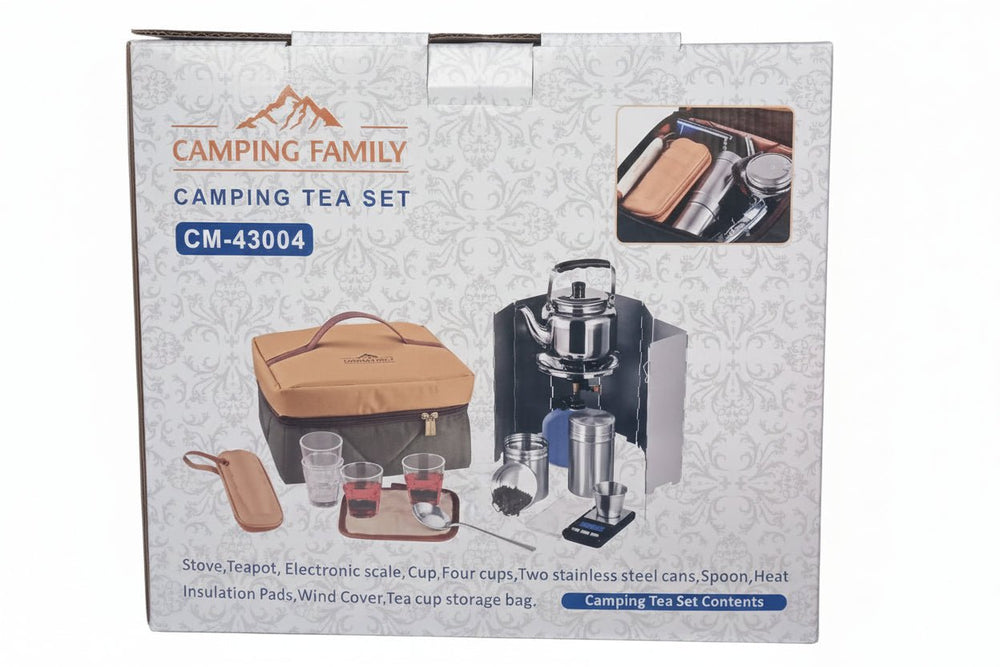 طقم عزبة الشاي للرحلات من Camping Family – موديل CM-43004