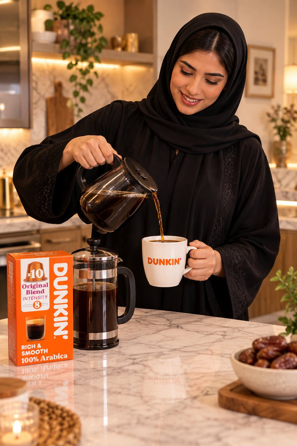 كبسولات قهوة دنكن بالخلطة الأصلية 10 كبسولات 52 جرام - آنية المنزل الراقي