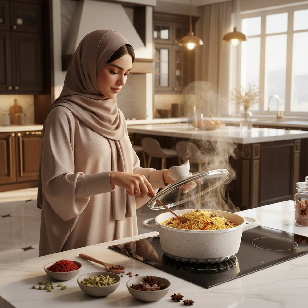 قدر ألمنيوم مصبوب هوم ماستر 32 سم - آنية المنزل الراقي