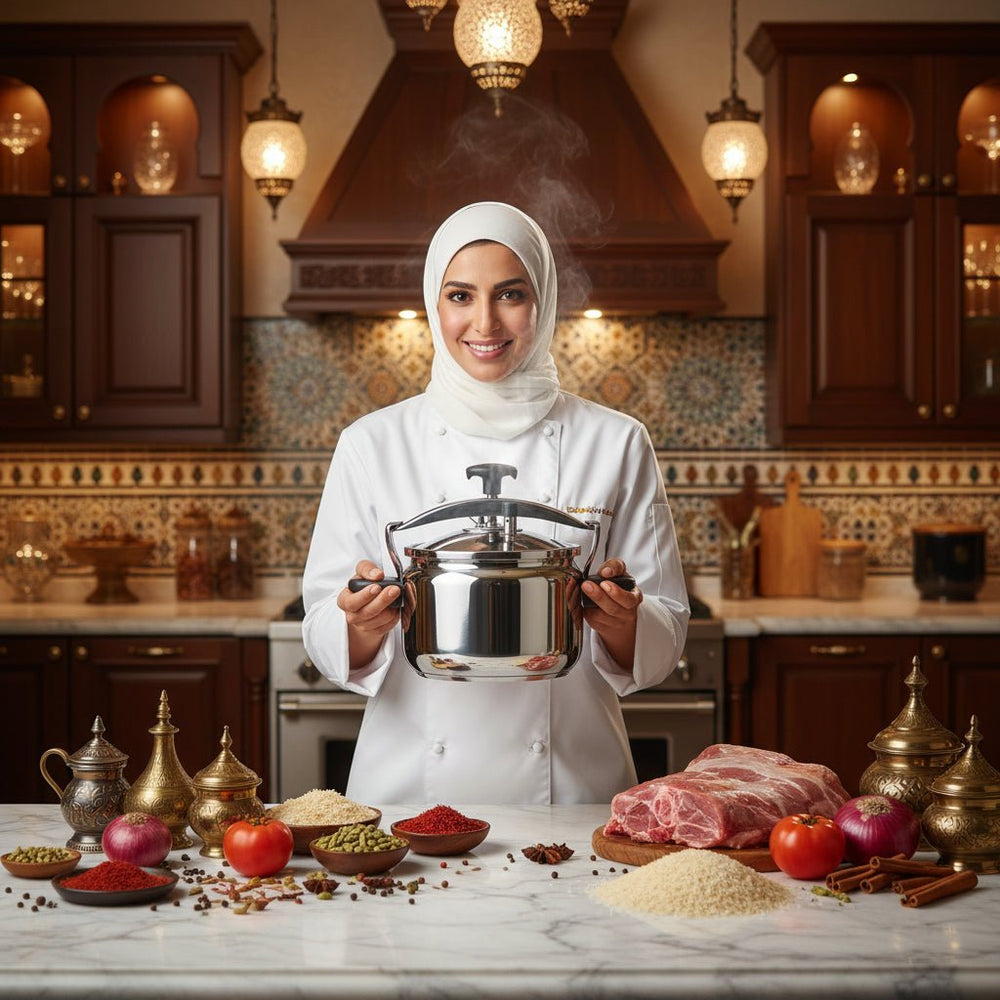 قدر ضغط ستانلس ستيل ترست برو سعة 11 لتر قطر 28 سم - آنية المنزل الراقي