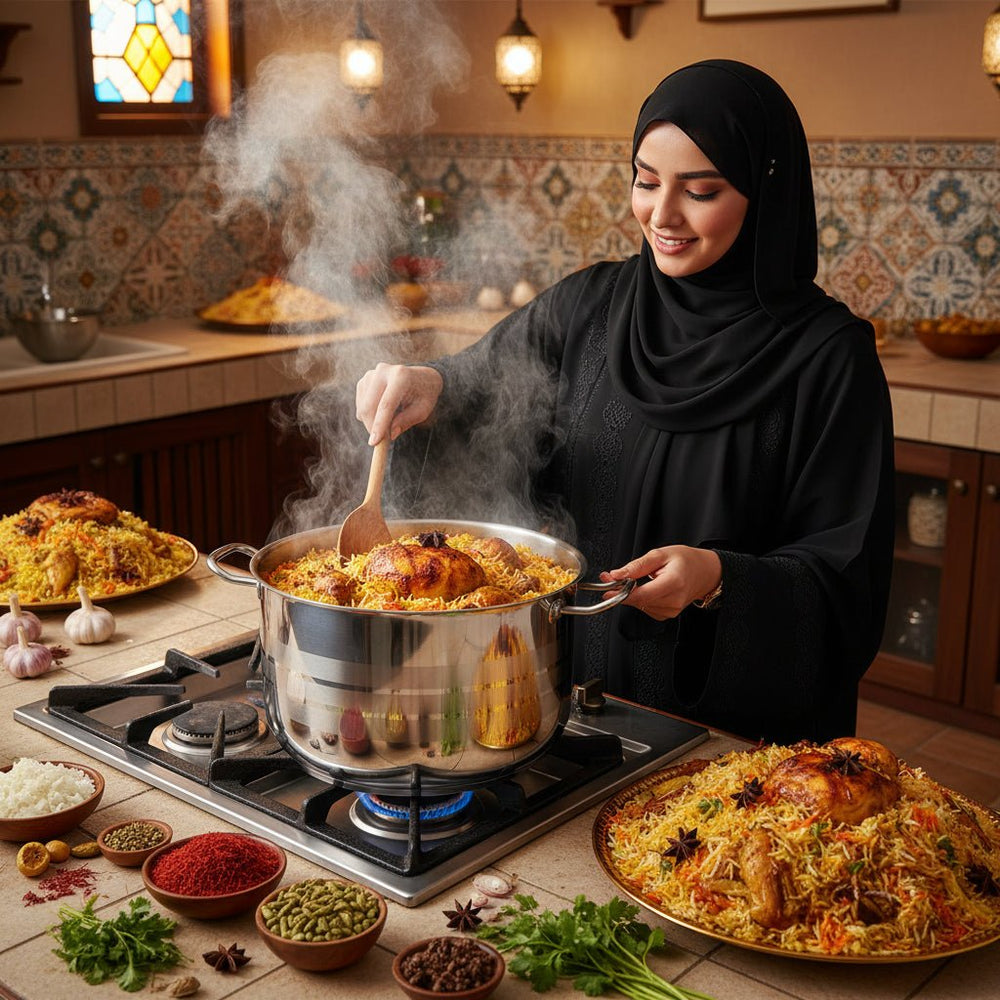 قدر طهي ستانلس ستيل مستر كوك 40 سم - آنية المنزل الراقي