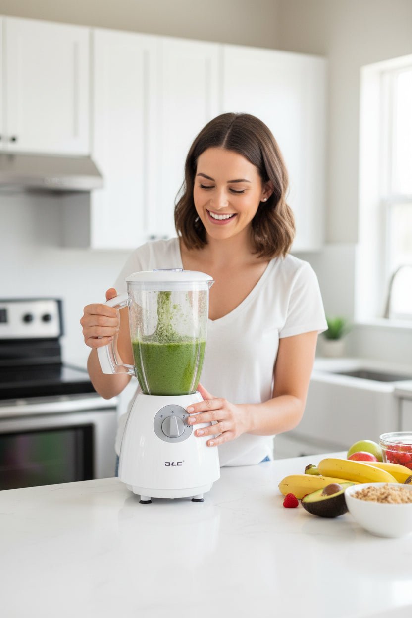 خلاط كهربائي2في 1 1.8 لتر 400 واط أبيض ATC H-BM401 - آنية المنزل الراقي