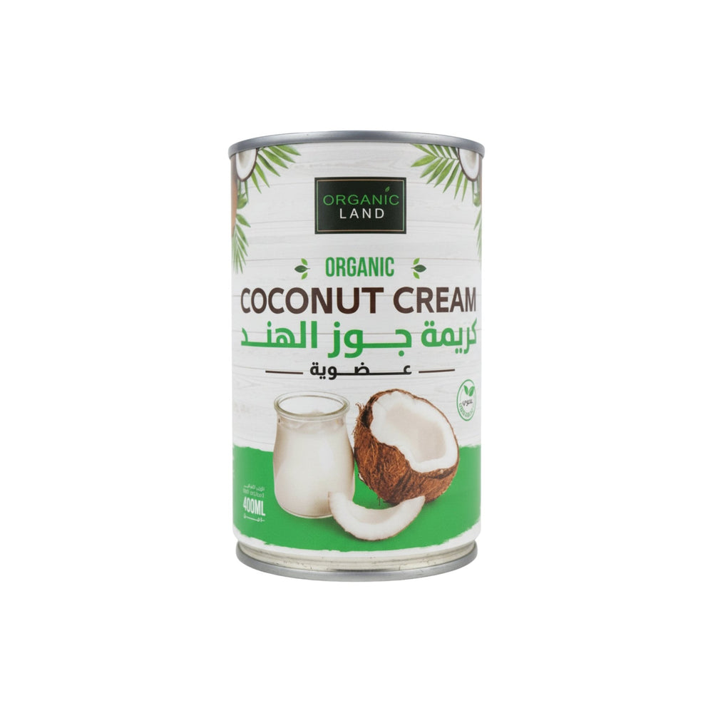 كريمة جوز الهند العضوية 400 غرام من Organic Land - آنية المنزل الراقي