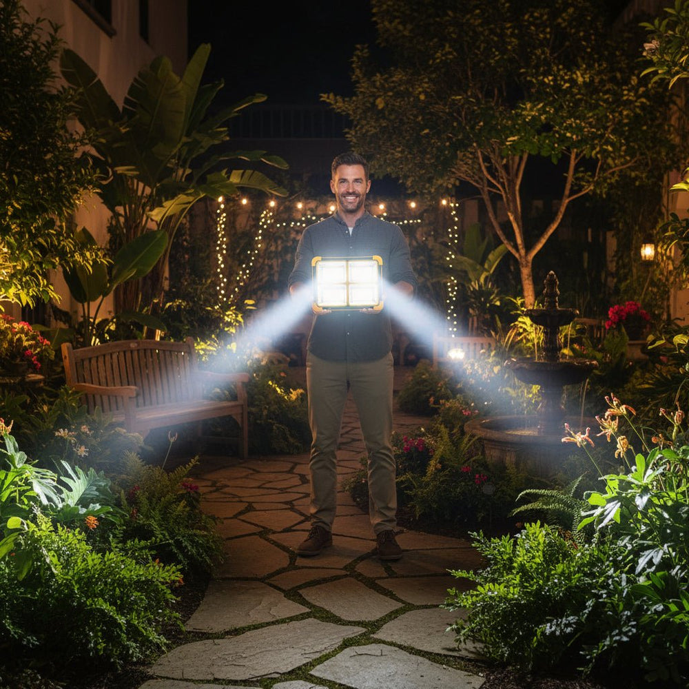 كشاف إنارة خارجي بالطاقة الشمسية مقاوم للماء IP66 LED - آنية المنزل الراقي