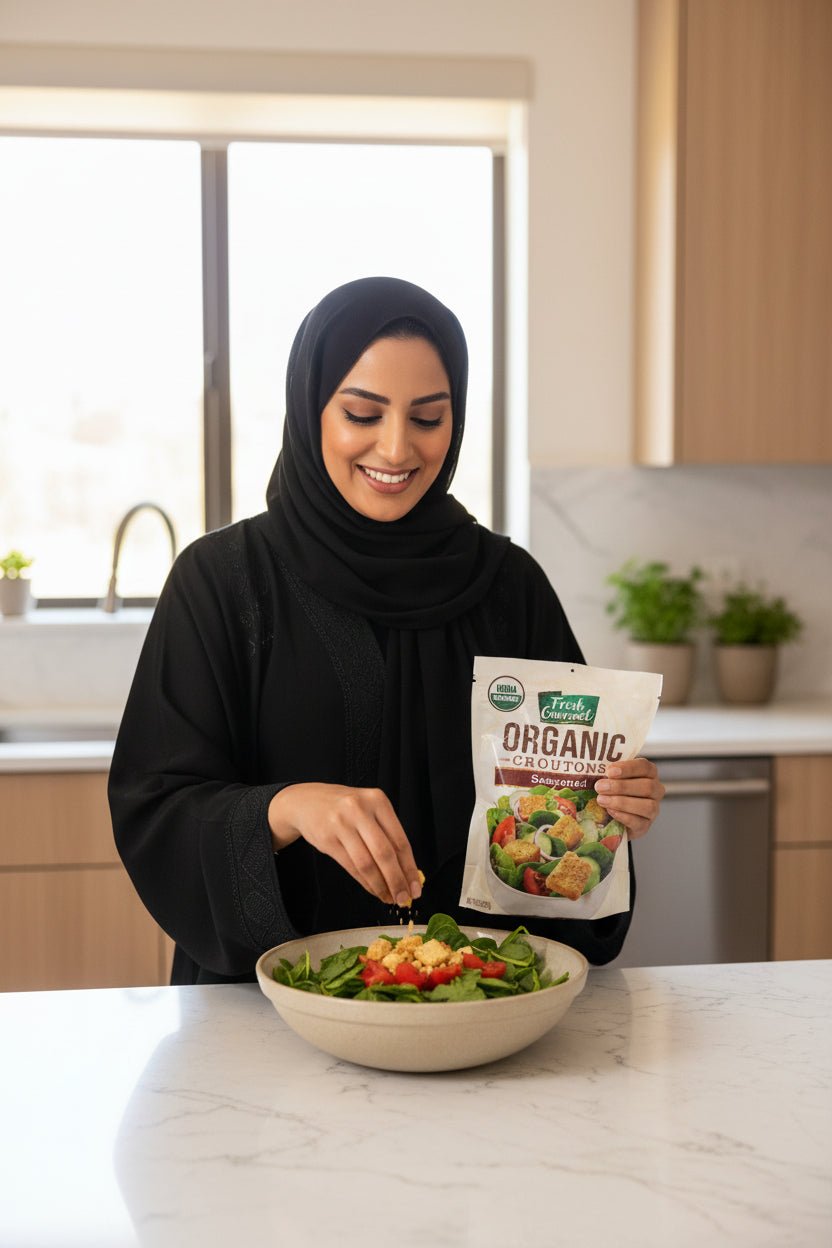 قطع خبز محمص متبل عضوي 127 جم Fresh Gourmet - آنية المنزل الراقي