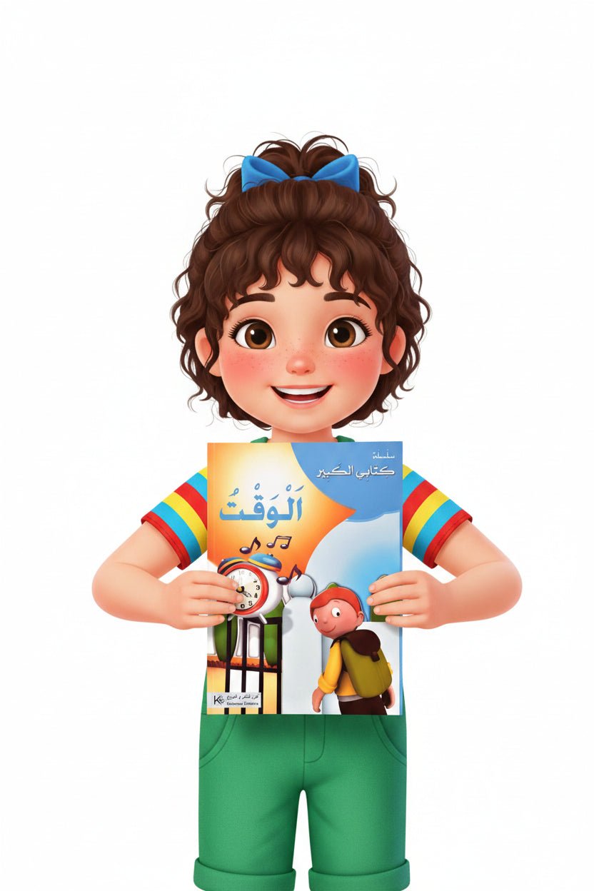 كتاب تعليمي تصويري لتعليم الوقت باللغة العربية 16 صفحة - آنية المنزل الراقي