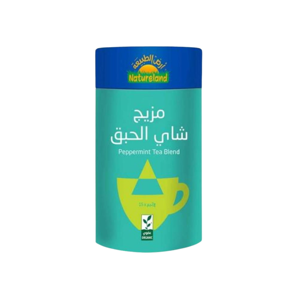 مزيج شاي الحبق العضوي 30 جرام 15 كيس × 2 جم من أرض الطبيعة