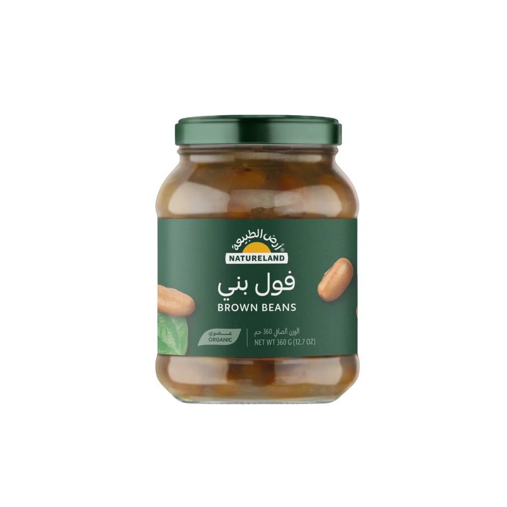 فول بني عضوي أرض الطبيعة 360 جم