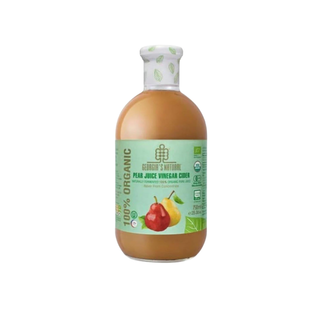 عصير  الكمثرى مع خل التفاح العضوي  750 مل Georgia's Natural
