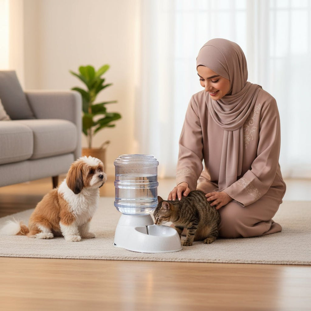 موزع مياه وطعام أوتوماتيكي للحيوانات الأليفة 3.8 لتر