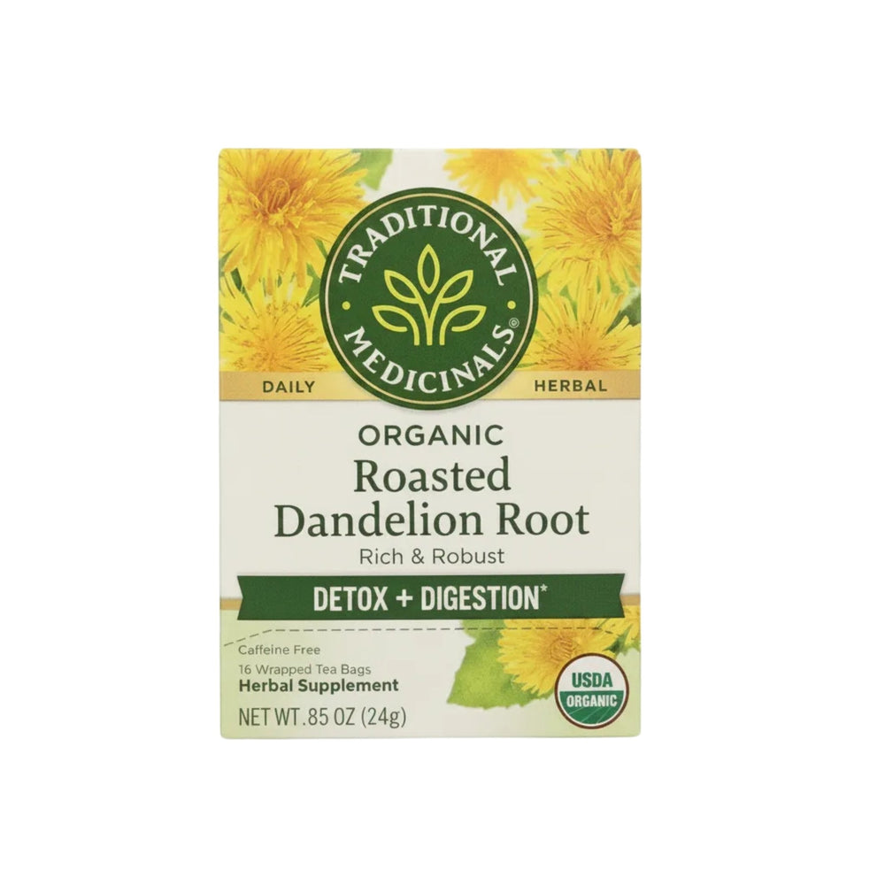 شاي جذور الهندباء العضوي المحمص من 16 كيس Traditional Medicinals