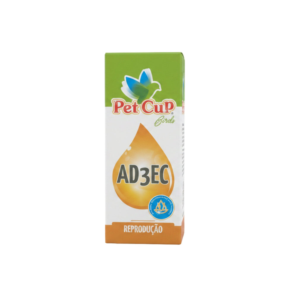 مكمل فيتامينات للتكاثر والخصوبة للطيور 100 مل Pet Cup AD3EC