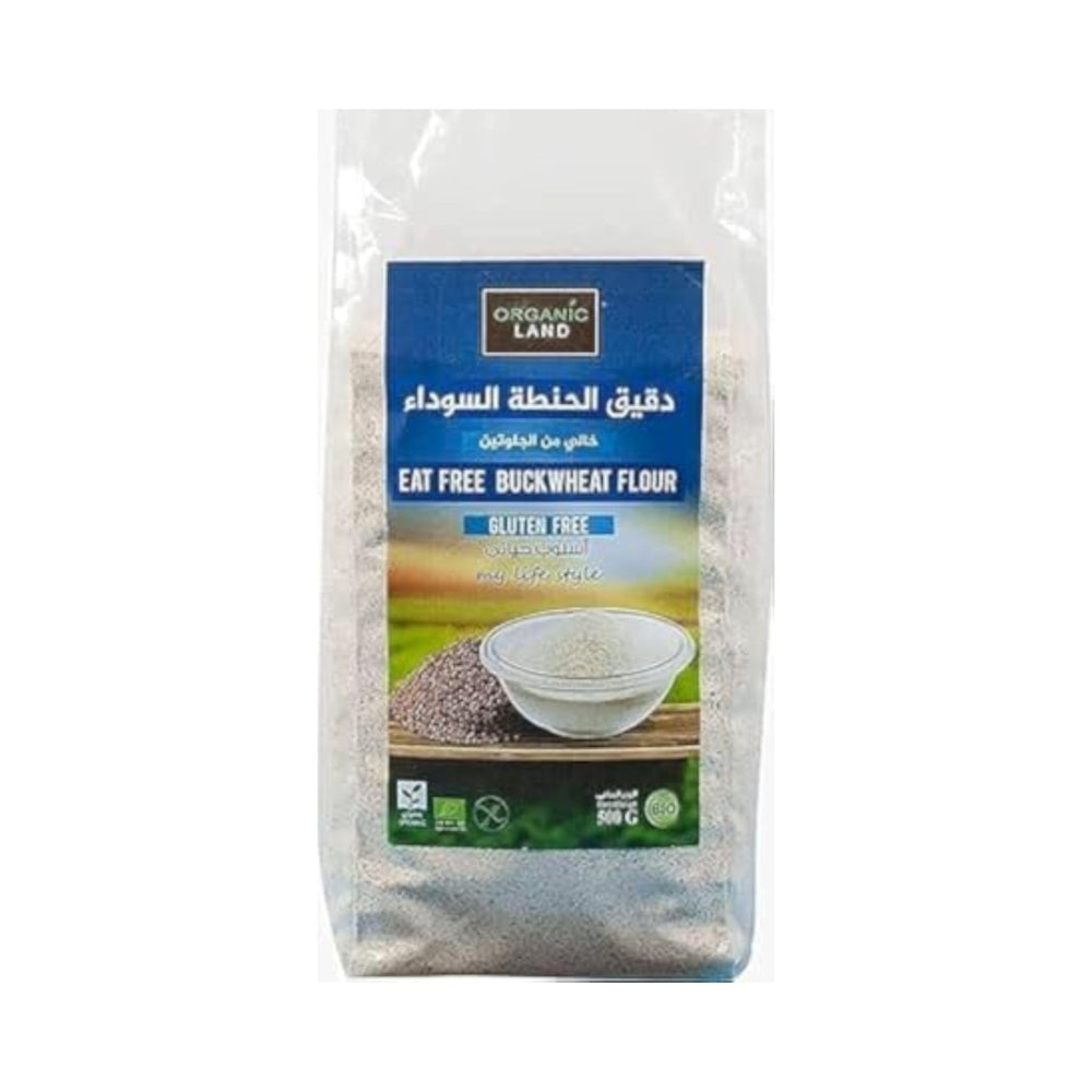 دقيق الحنطة السوداء العضوي الخالي من الجلوتين 500 جم Organic Land