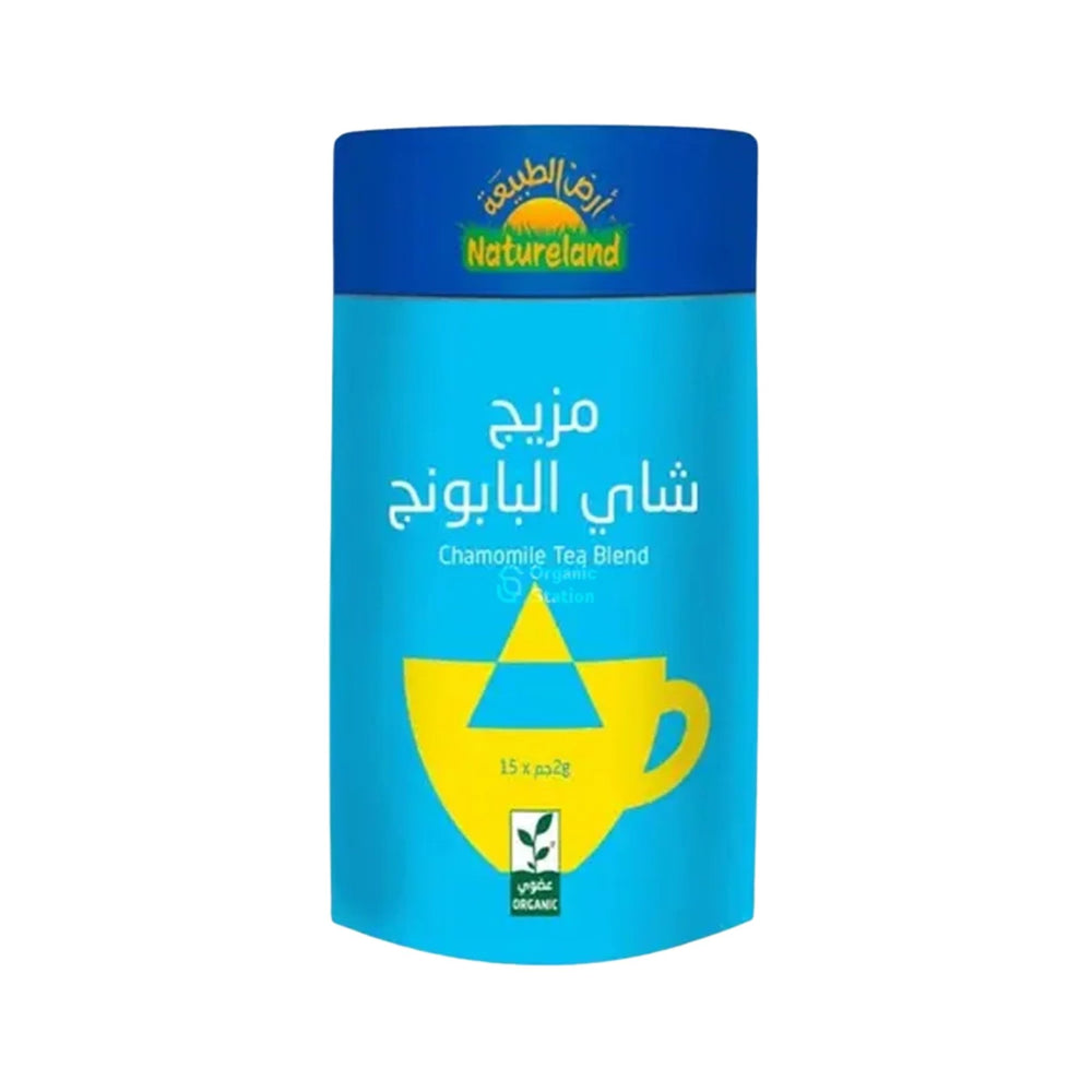 مزيج شاي البابونج العضوي 30 جرام 15 كيس × 2 جم من أرض الطبيعة