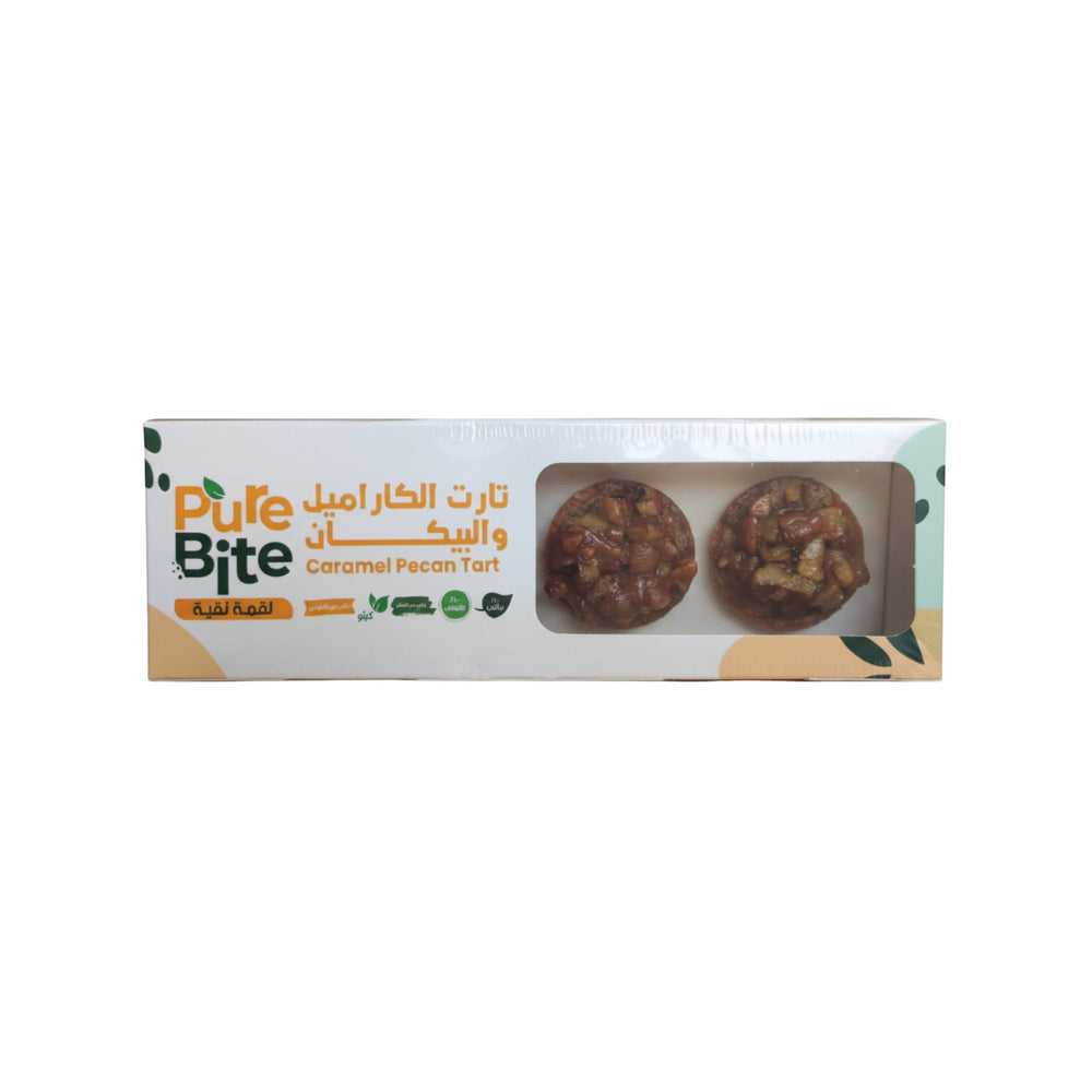 تارت الكراميل والبيكان كيتو 3 قطع 100 جم