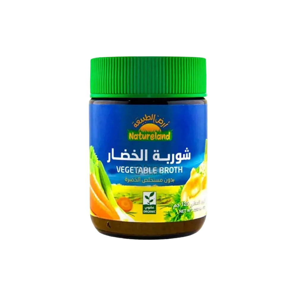 خلاصة شوربة الخضار العضوية بدون خميرة أرض الطبيعة 125 جم