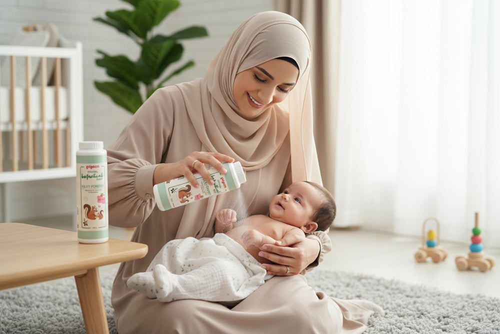 بودرة الأطفال الحريرية ناتشورال بوتانيكال من بيجون خالية من التلك 125 جرام
