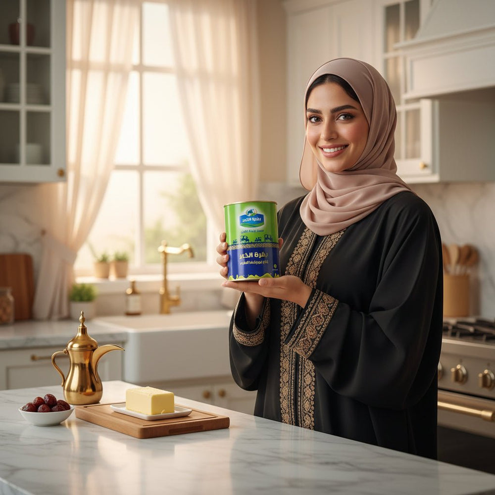 سمن بقري طبيعي 100% بقرة الخير 800 جم