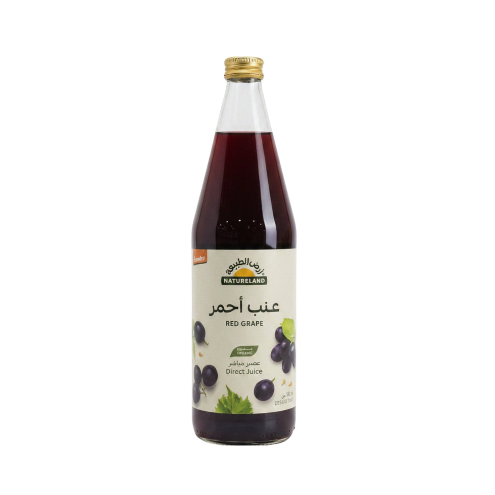 عصير عنب أحمر عضوي مباشر أرض الطبيعة 750 مل