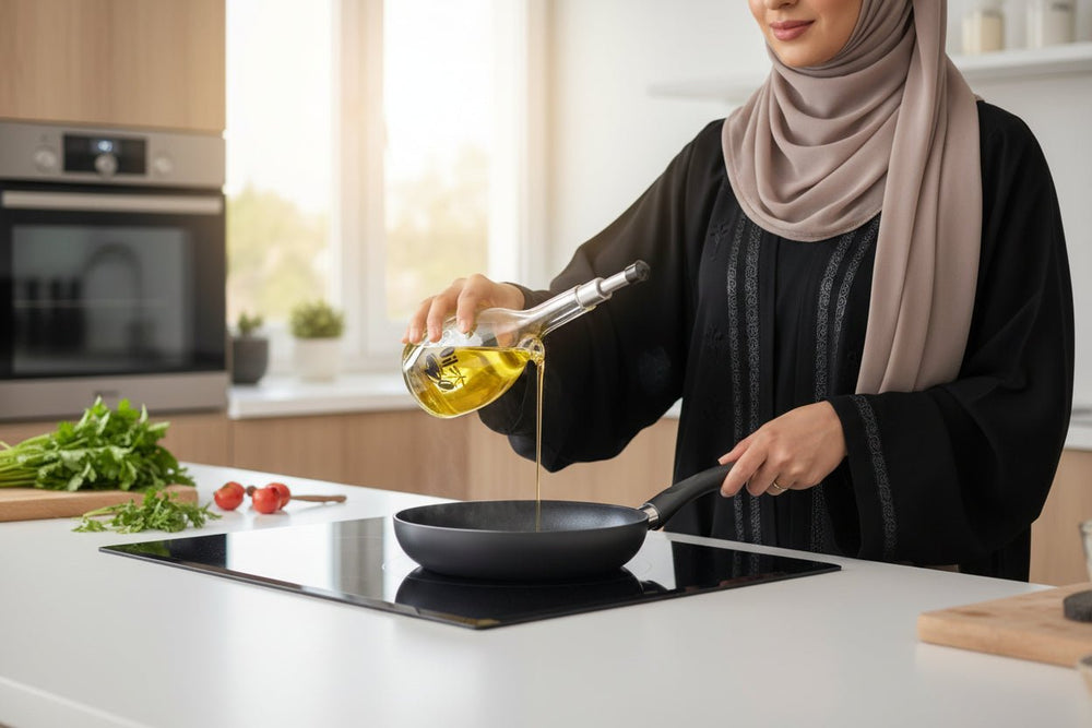 زجاجة موزّعة زيت و خل  مصنوعة من الأكريليك سعة220 مل