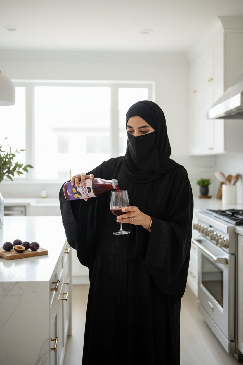 عصير البرقوق عضوي ونقي 750 مل