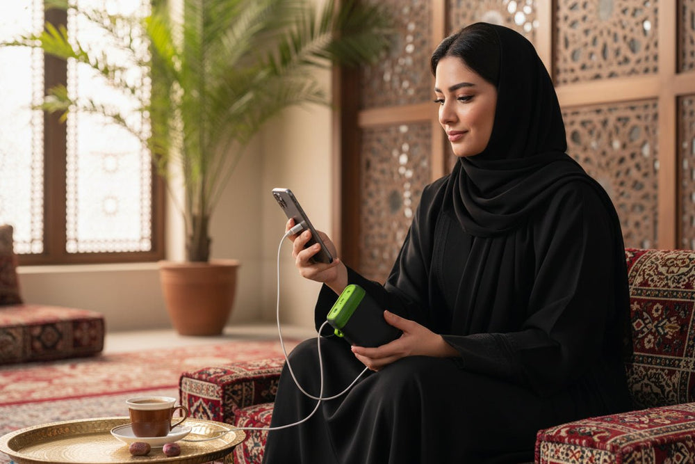 شاحن متنقل سعة 10,000 مللي أمبير شحن سريع ومتعدد الأجهزة Goui Pwani