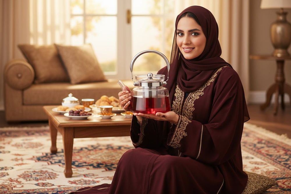 إبريق شاي زجاجي حراري من الشيف 2.6 لتر