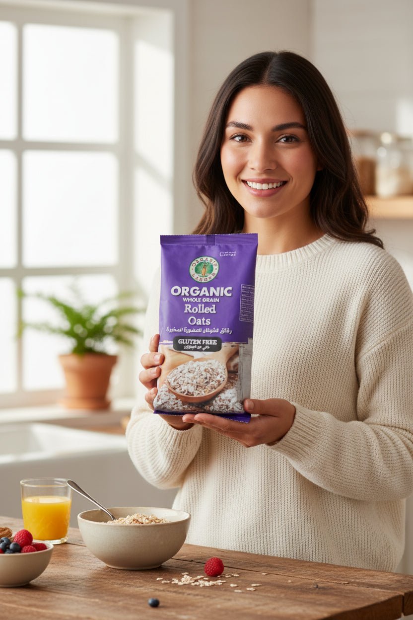 أورجانيك لاردر رقائق الشوفان الكاملة العضوية الخالية من الجلوتين 500 جرام
