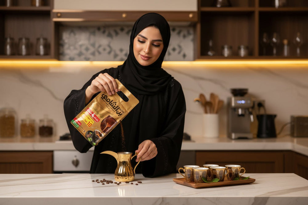 بن الشامي قهوة عربية شامية فاخرة بالهال الأخضر 200 غرام
