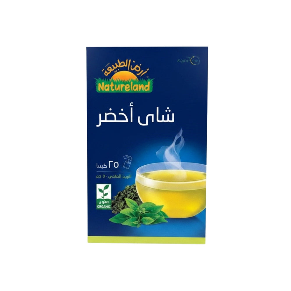 شاي أخضر سيلاني عضوي أرض الطبيعة 50 جرام 25 كيس