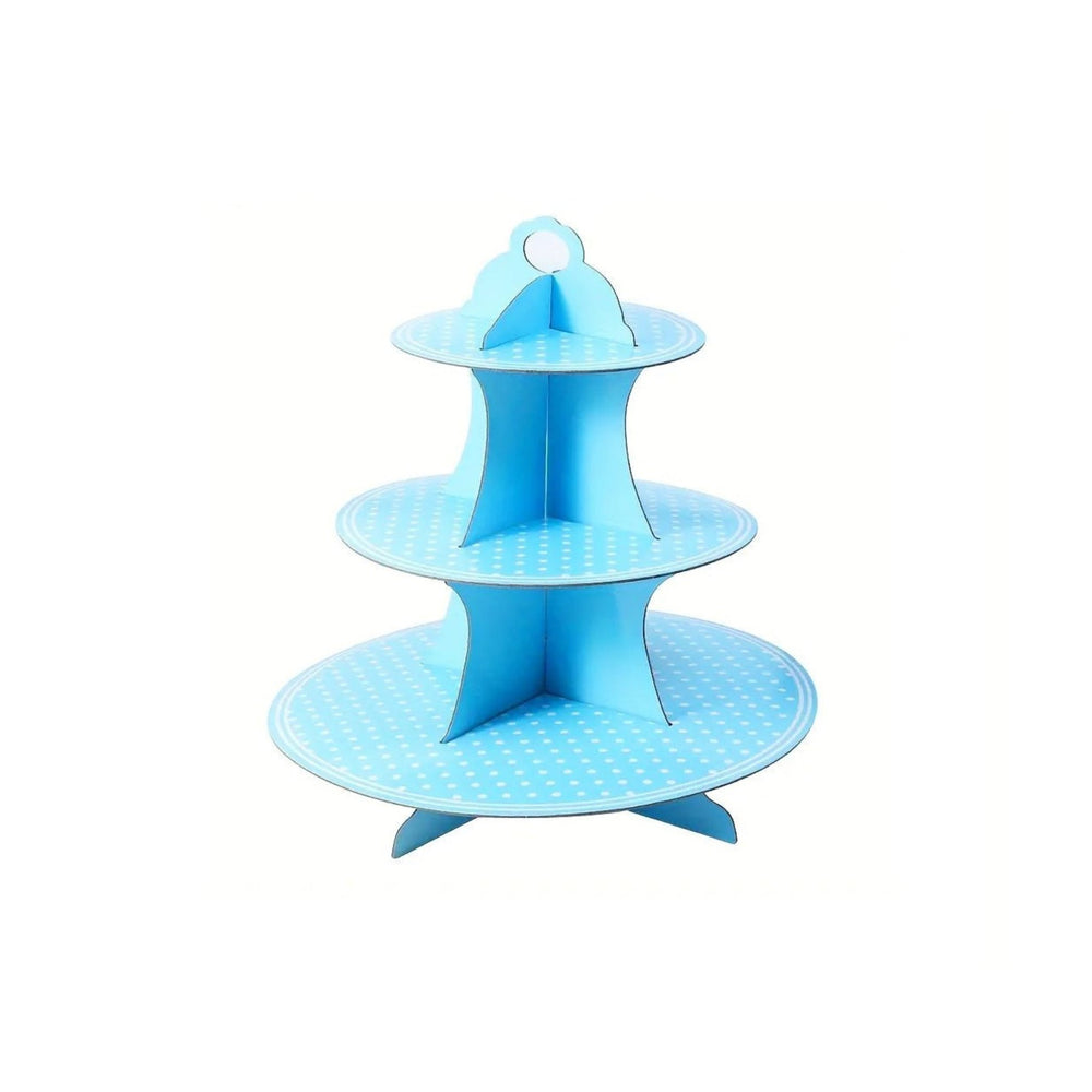 Multicolor 3-Tier Cupcake Stand