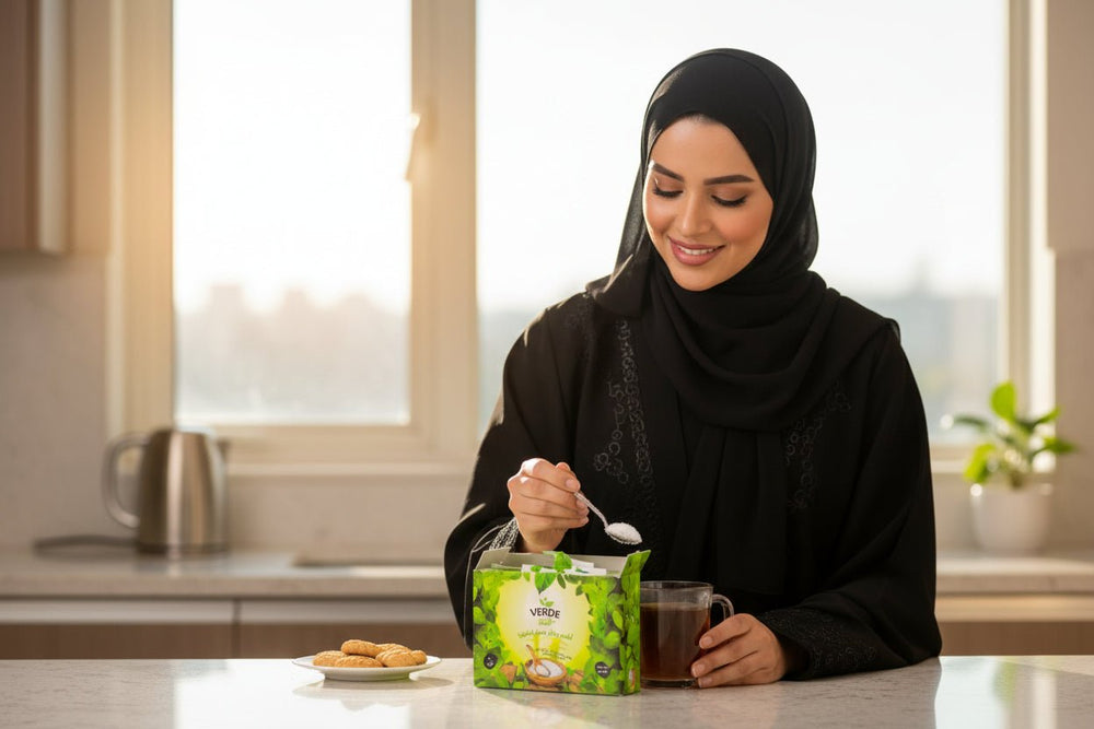 فيردي سويت محلي ستيفيا الطبيعي 100 كيس 150 جرام