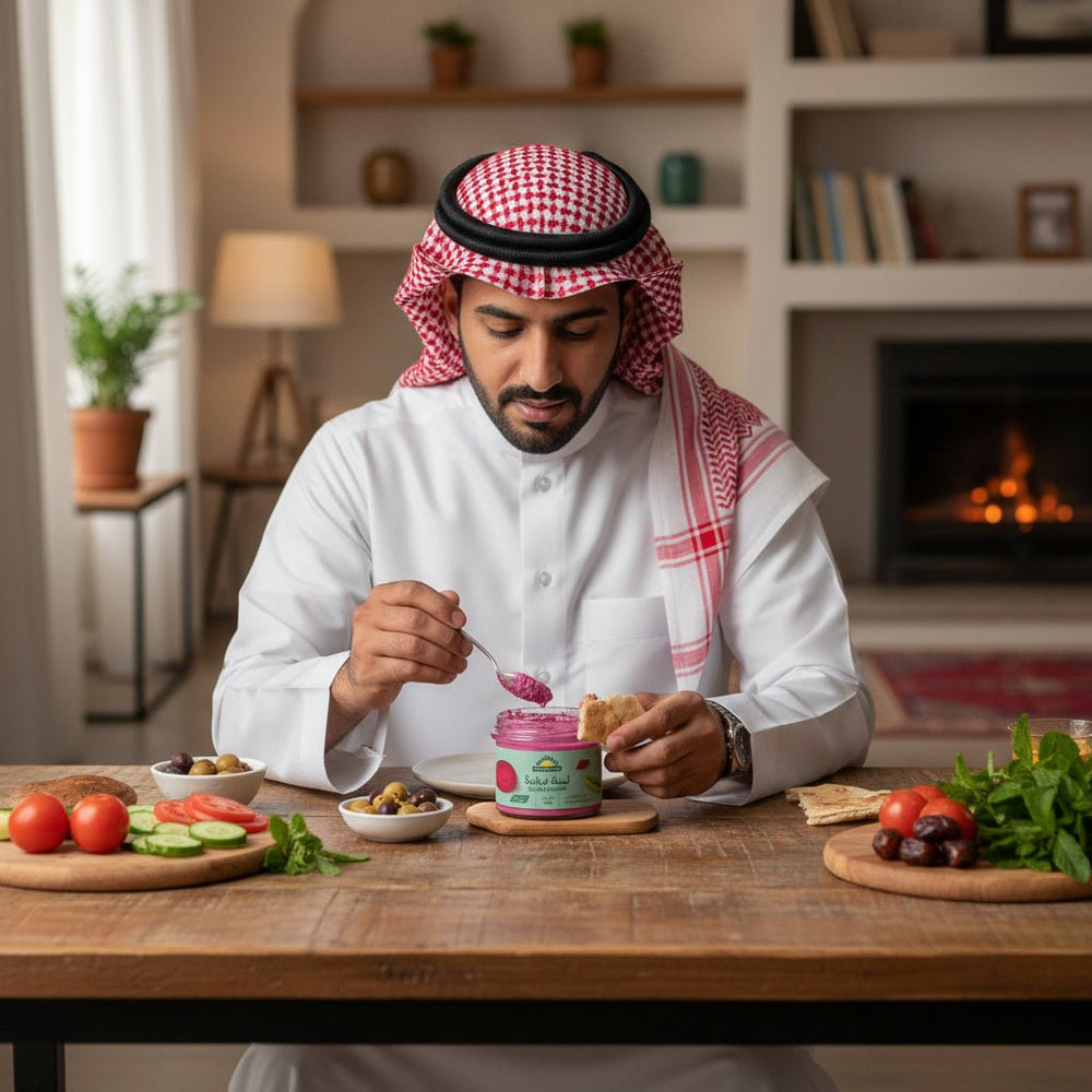 لبنة نباتية عضوية  بالشمندر أرض الطبيعة 180 جم