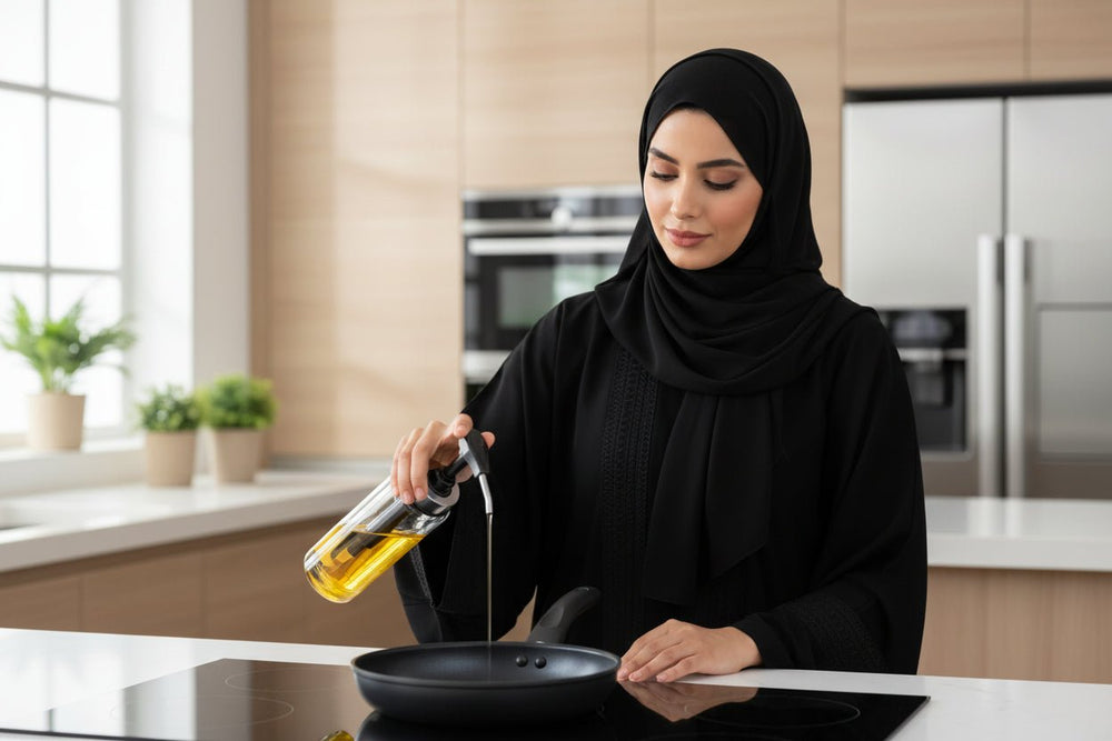 موزّعة زيت زجاجية ضاغطة سعة500مل