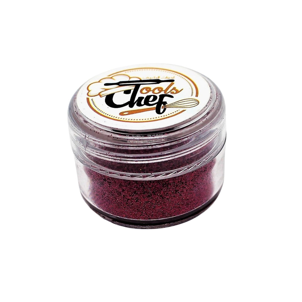 ألوان بريق للطعام أحمر لامع 10 جرام Glitter Powder