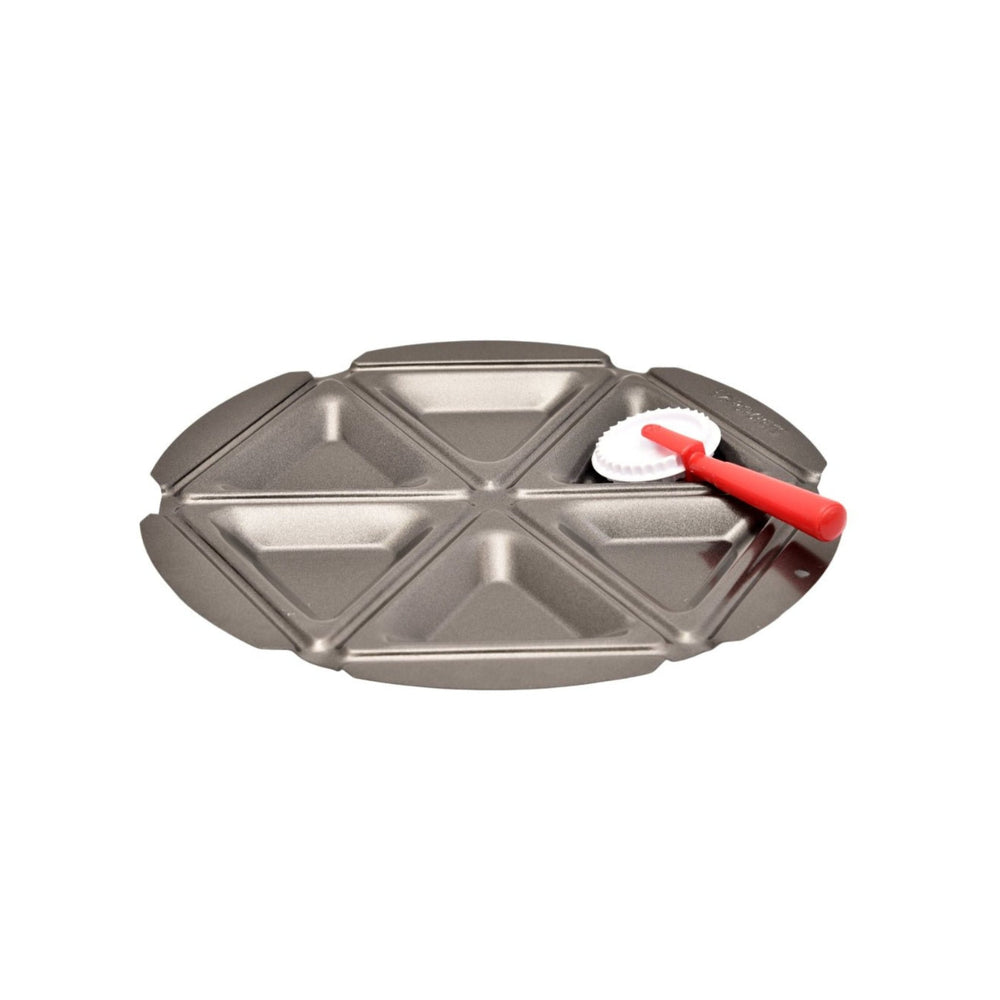 Multi-purpose steel tray with cutting tool