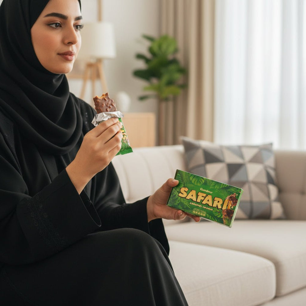 شوكولاتة سفاري كراميل كرانش 384 غرام 12 قطعة