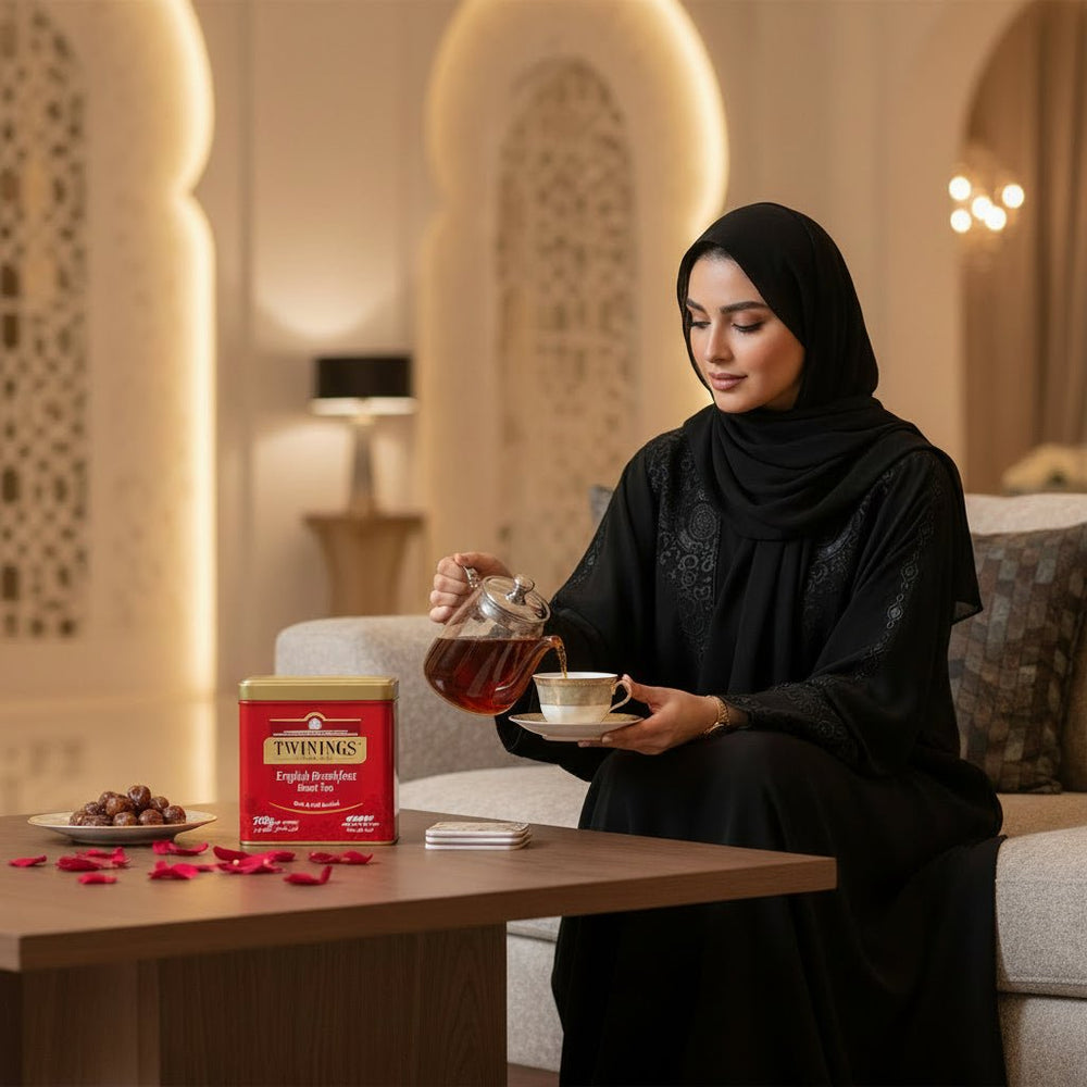 شاي الإفطار الإنجليزي الأسود 200 جم علبة حديد