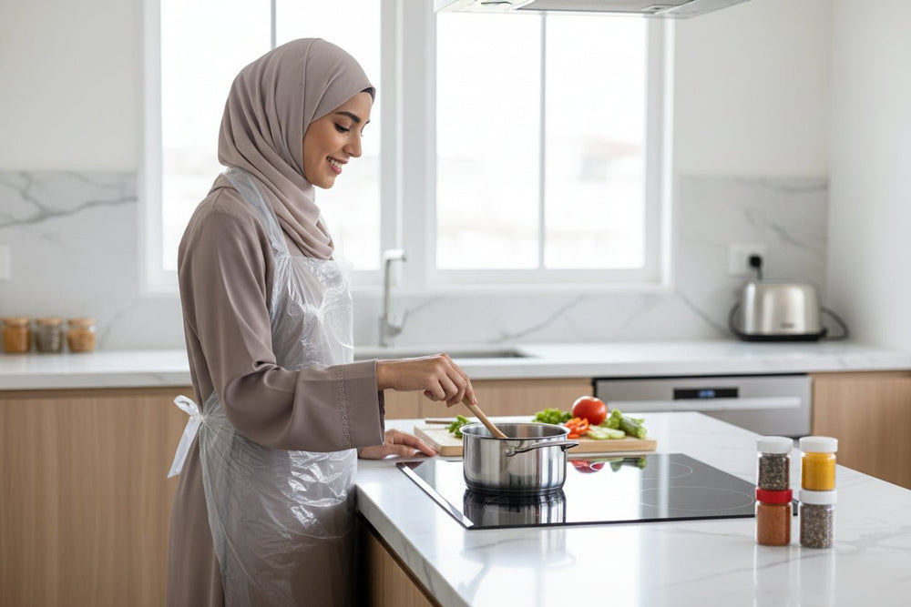 مريلة آي بلاست البلاستيكية للاستخدام الفردي  50 قطعة 115 × 72 سم