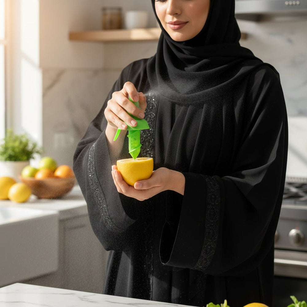 عاصرة حمضيات يدوية مع بخاخ قطعتين مع قاعدة